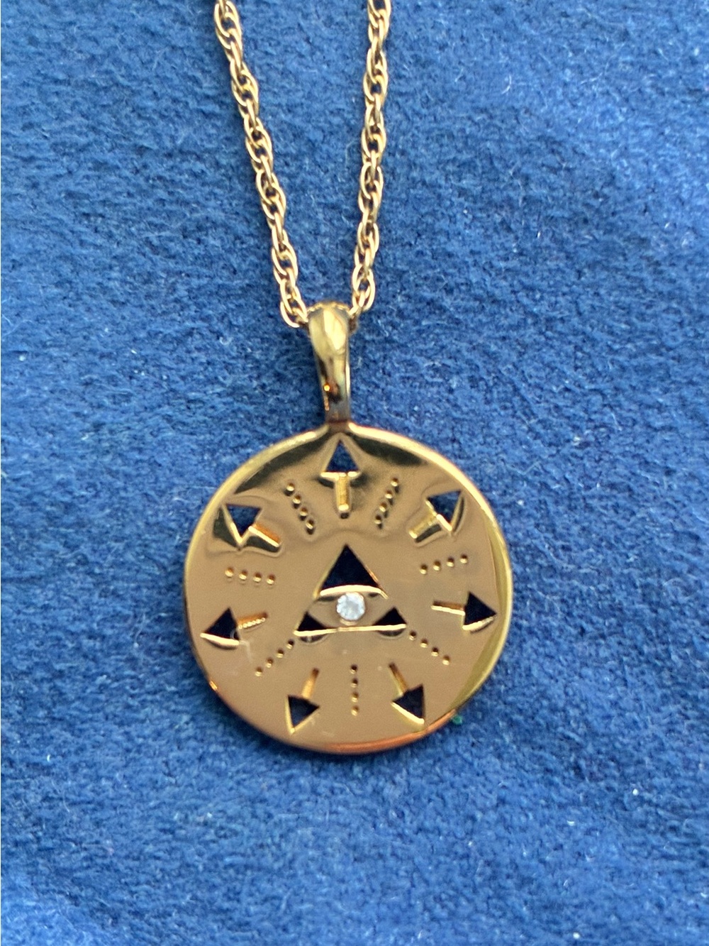 Evil eye Missoma pendant only  in gold vermeil